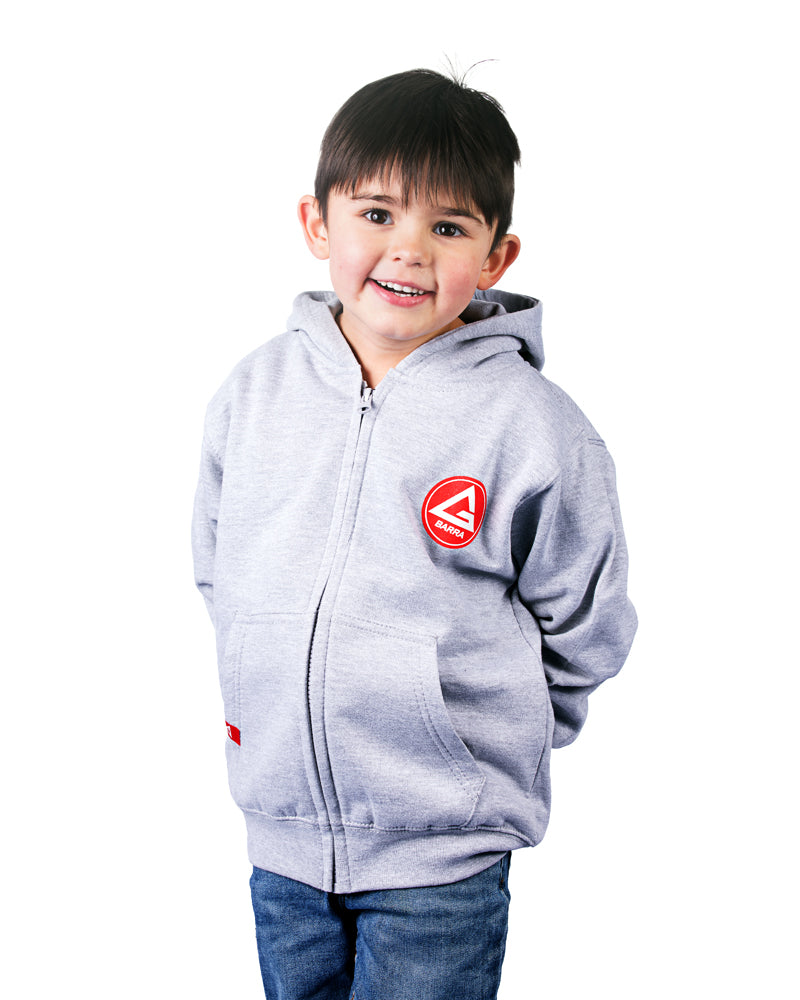 RS Classic Youth Zip Up Hoodie - Heather Grey