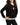 RS Classic Womens Cropped Pocket Hoodie - Black