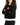 RS Classic Womens Cropped Pocket Hoodie - Black