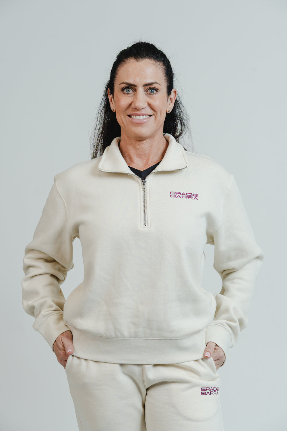 Sakura Womens Half Zip - Natural