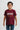 Stacked Youth Tee - Maroon