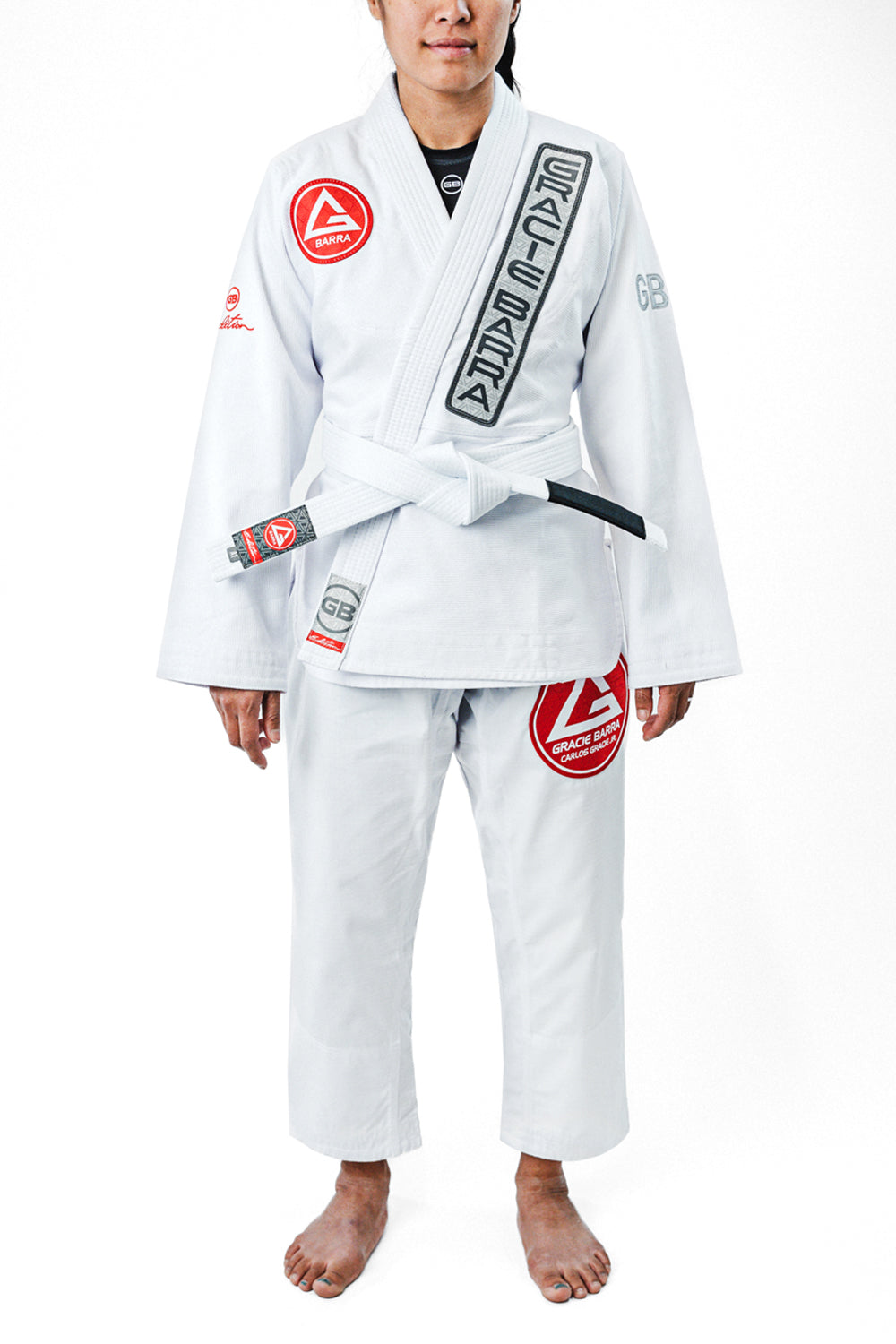 GB1 V2 Edition Womens Kimono w/Belt - White