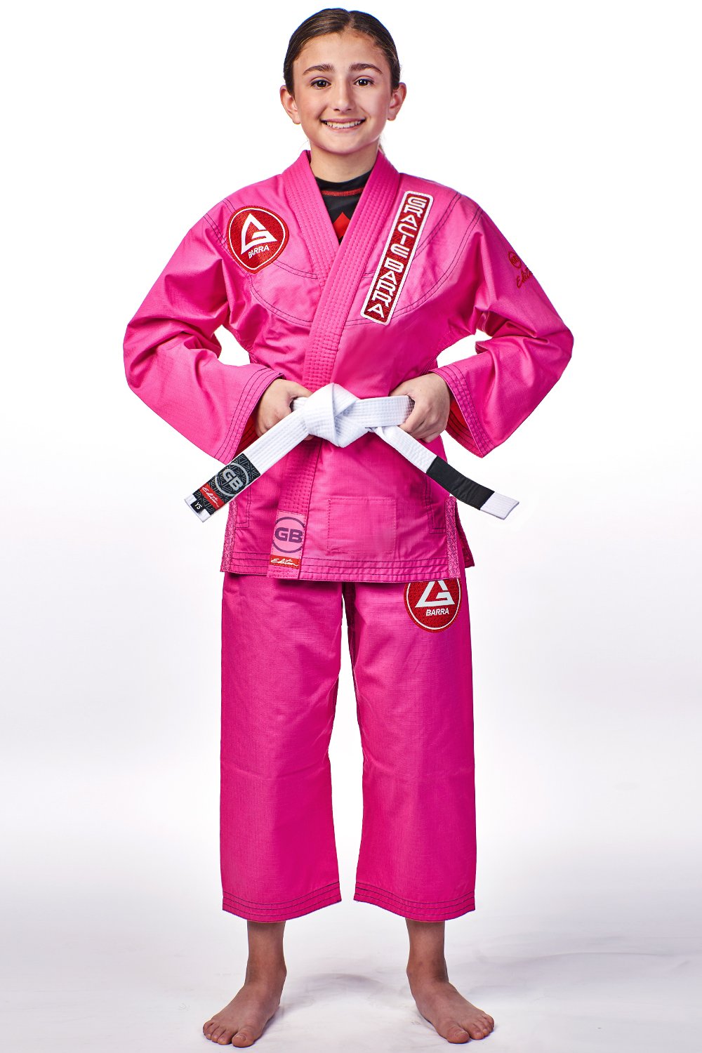 GBK LITE RIPSTOP KIMONO W/ BELT - PINK