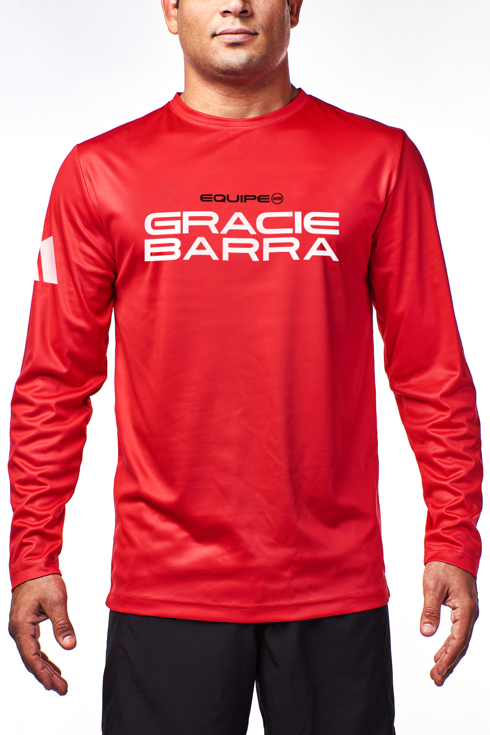 adidas Mens Comp Team L/S Tech Tee - Red